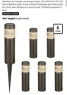 Hykolity Low Voltage Landscape Lights, 3W 120LM 12V-15V Led Round Bollard Lig.... Fixed Price $99.00.