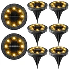Solar Powered Ground Lights PACK,IP68 Waterproof Outdoor Led Disk Fo.... Fixed Price $43.93.