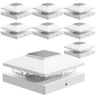 Solar Post Cap Lights Outdoor 8PACK, White Waterproof. Fixed Price $65.59.