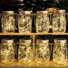 Hxweiye 8 Pack Solar Mason Lights Lanterns,jars & Hangers Included 30LED .... Fixed Price $42.54.