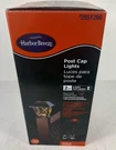 Harbor Breeze Post Cap Light (single) New Open Box # 2851260 (only 1) Solar Led. Fixed Price $10.00.