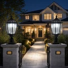 Pack 20 Inch Dusk Dawn Solar Led Lamp Post Light Outdoor Pier Mount Base. Fixed Price $143.99.