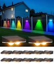Solar Fence Lights 12 Pack, Outdoor IP65 Waterproof Led, Rgb Sol.... Fixed Price $37.31.