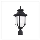 Sea Gull Lighting Childress Outdoor Post Lantern, Black 8236301-12. Fixed Price $160.00.