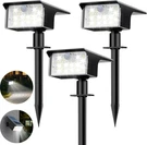 Nipify Solar Spot Lights Outdoor, 3 PACK/62 Led Pack, Cool White. Fixed Price $35.94.