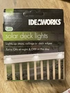 Ideaworks White Led Solar Deck Lights - 3 Pack. Fixed Price $15.90.
