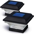 2PK Home Zone Security Solar Post Lights - Outdoor Cap Black. Fixed Price $32.00.