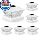 Ensli Solar Post Cap Lights Outdoor 6 Pack 2 Mode Bright Fence. Fixed Price $66.48.