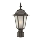 Acclaim Lighting Camelot Post Mount, Matte Black/frosted 6117BK-FR. Fixed Price $78.00.