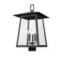 Z-lite Rainer 5LT 26" Outdoor Post Mount Fixture, Black/seedy 5015PHXLS-BK. Fixed Price $482.80.