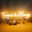 Forever And Always Neon Signs Wall Decor Dimmable, Usb Powered Led Light .... Fixed Price $56.28.