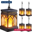 Kooper 4 Pack Solar Lanterns Outdoor Waterproof, Upgraded Flickering Flame Modes. Fixed Price $46.86.