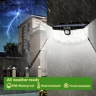 Aootek Solar Motion Sensor Lights, 120 Led, 270 Wide Angle, 4 Pack - Black. Fixed Price $34.98.