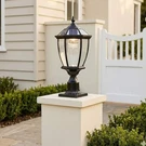 Byteany Black Aluminum Outdoor Weather Resistant Led Solar Post Light W/remote. Fixed Price $69.95.
