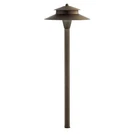 Kichler 1588027 Brass 23"H Led Center Mount Path Light. Fixed Price $231.99.