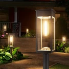 Newmessi Solar Pathway Lights Outdoor, 4 Pack, Square Warm White. Fixed Price $55.90.