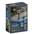 Lot 8 Hampton Bay Calloway Solar Matte Black Weather Proof Torch Path. Fixed Price $65.96.