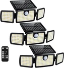 Solar Lights Outdoor, 3 Head Motion With 2500LM High Bright. Fixed Price $86.67.