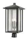 Z-lite 554PHXLR Black Aspen 3-LIGHT 22-7/16"H Outdoor Single Head Post. Fixed Price $265.20.