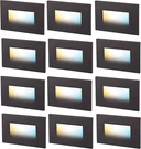 Dimmable 3W Led Step Lights 12 Pack, Color Temp, Oil Rubbed Bronze. Fixed Price $166.99.