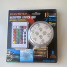 Everbrite Waterproof Puck Light Remote Controlled Submersible Model 7501. Fixed Price $20.63.