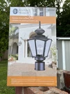 New Boston Harbor 4691820 Black Glass Panel Outdoor Post Lantern Light Fixture. Fixed Price $56.72.