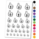 Thumbs Up Down Temporary Tattoo Water Resistant Set. Fixed Price $10.99.