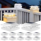 Solar Post Cap Lights 4X4 12PACK Led IP65 Waterproof White Kolpop Outdoor Color. Fixed Price $89.99.
