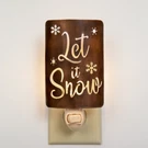 Let Snow Night Light - Laser Cut Metal On/off Switch W/ Bulb Christmas. Fixed Price $13.99.