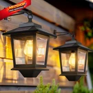 Pasamic 2 Solar Wall Lanterns With Replaceable Bulb, Pack, Black. Fixed Price $32.77.