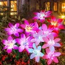 Aukora Solar Garden Lights Outdoor 10 Pack, 5 Colors Lily Flowers & 7-COLOR C.... Fixed Price $83.46.