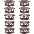 Siedinlar Solar Post Cap Lights 8 Leds 2 Color Modes 10 Pack Brown. Fixed Price $179.99.