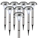Gardenbliss 8 Pack Stainless Steel Led Solar Lights, Easy No Wire Inst.... Fixed Price $68.36.