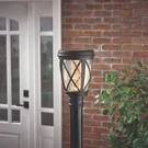 Hampton Bay Ravencrest 120 Lumens Black Outdoor Solar Post Lantern. Fixed Price $52.20.