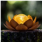 Huaxu Solar Lights Outdoor Decor Metal Lotus Flower Led Waterproof Glass Deco.... Fixed Price $43.35.