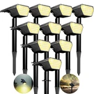 10PACK Solar Spot Lights Outdoor,auto On/off Waterproof .... Fixed Price $136.29.