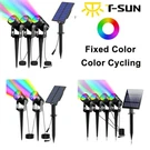 2/3/4PCS Solar Led Rgb Spotlights Outdoor Garden Security Pathway Landscape Lamp. Fixed Price $54.99.