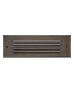 Matte Bronze Led Flush Step Light From The Louvered Brick Collection. Fixed Price $229.00.