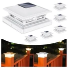 Volisun Solar Post Cap Lights 6 Pack Outdoor Deck White For .... Fixed Price $60.30.