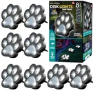 Bell + Howell Solar Powered Paw Print Disk Lights 8 Pack. Fixed Price $39.99.