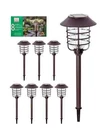 Energizer Smartyard Solar Led Large Pathway Lights Oil Rubbed Bronze 8-PK. Fixed Price $99.95.