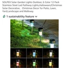 12 Pack Multicolor Solar Lights Outdoor High Brightness Decorative Garden. Fixed Price $29.88.