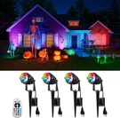 4 Pack Halloween Rgb Landscape Spotlights For Outdoor Yard Waterproof 120V Wired. Fixed Price $46.99.