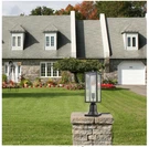 Globe Electric Bowery Matte Black Outdoor Lamp Post Light Fixture W/ Base. Fixed Price $63.73.