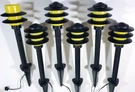 Malibu Vintage Landscape Lights 6PC Set LV183 Yellow Shades Photo Transformer. Fixed Price $179.99.