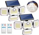 2X Solar Lights Outdoor 3000LM 333 Led Motion Sensor 3-HEAD Security Flood. Fixed Price $24.99.