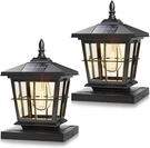Solar Post Lights Outdoor, Fence With 3 Color Temperatures, Ed. Fixed Price $50.80.