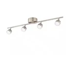 Hampton Bay 4-LIGHT Brushed Nickel Dimmable Led Track Lighting Kit 1001 413 956. Fixed Price $37.79.