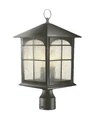 Home Decorators Brimfield 3-LIGHT Aged Iron Steel Line Volt Outdoor Post. Fixed Price $38.24.