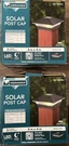 (2) Veranda 1002 964 064 Bronze Integrated Led Durable Solar Post Caps 4X4. Fixed Price $32.00.